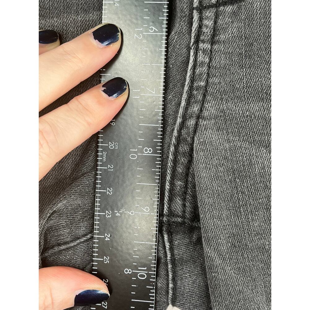 Democracy Flex-ellent floral embroidered black jeans, size 8 - Picture 7 of 11